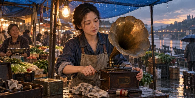 雨棚下的留声机:雨棚一响,八年沉默有了回声